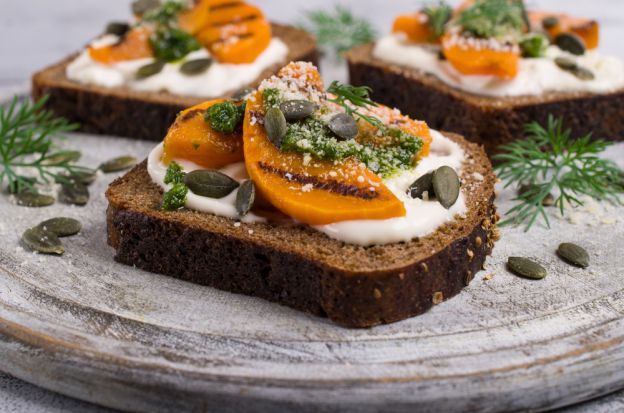 Grilled Pumpkin Bruschetta