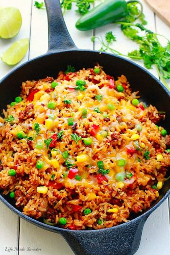 One Pan Mexican Rice Skillet