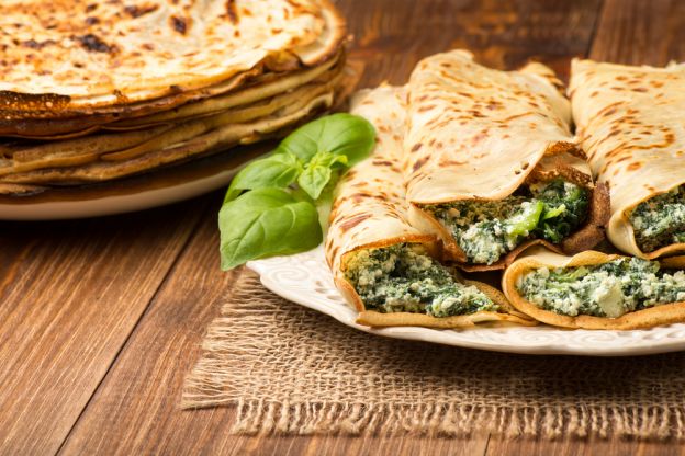 Garden Greens Crepe Roll-Ups