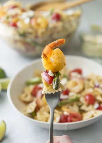 Grilled Shrimp Pasta Salad