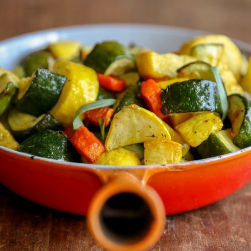 Air Fried Zucchini, Yellow Squash, and Carrots