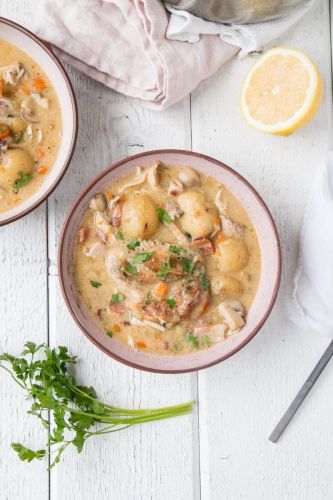 Instant Pot Chicken Fricassé