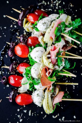 Easy Antipasto Skewers