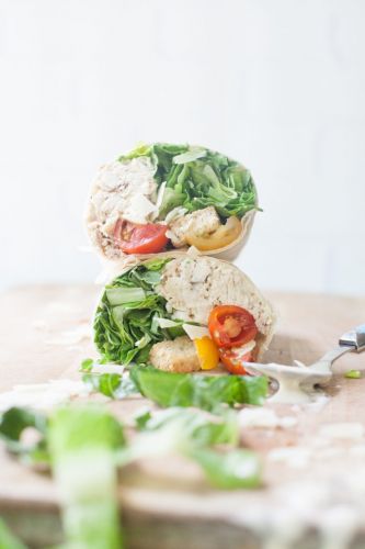 Easy Chicken Caesar Wraps