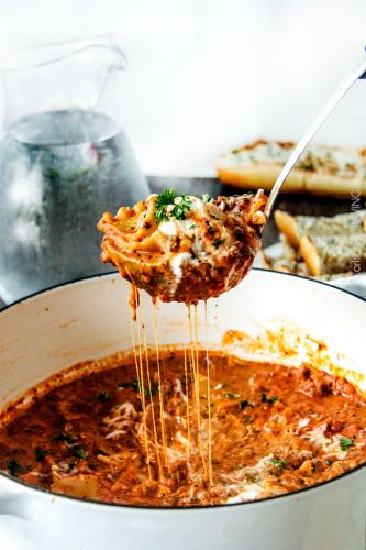 EASY ONE POT LASAGNA SOUP