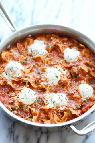 Easy One Pot Lasagna