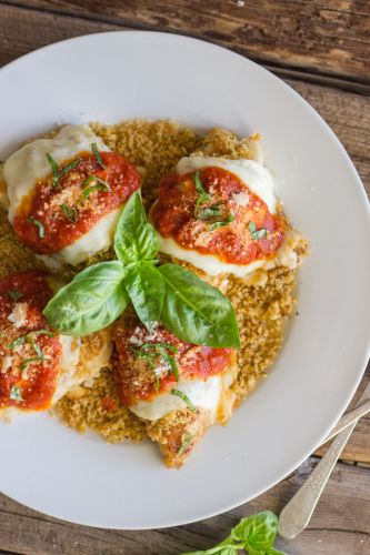 Easy chicken Parmesan with toasted panko