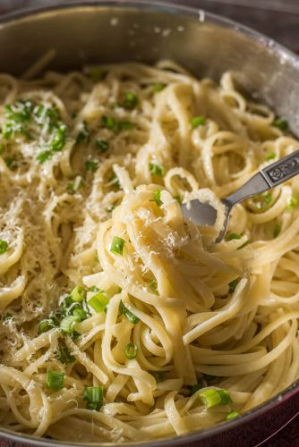 Easy Parmesan pasta