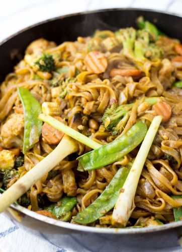 Vegan Stir Fry with Creamy Peanut Sauce