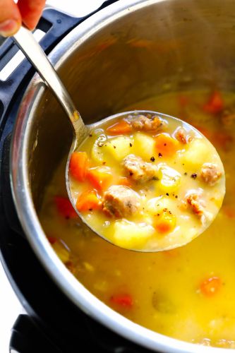 Turkey Cheeseburger Soup