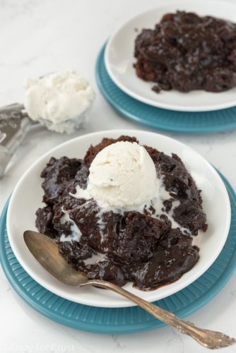 Slow Cooker Brownie Pudding