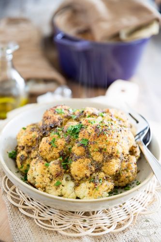 Oven Baked Whole Roasted Cauliflower