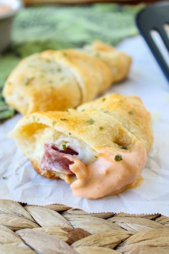 Reuben-Stuffed Crescent Rolls