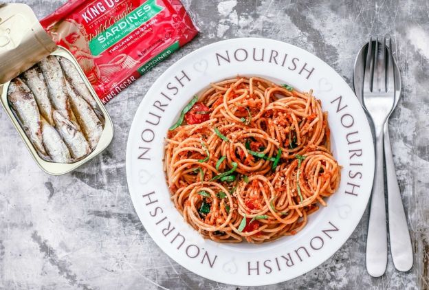 Five-Ingredient Weeknight Pasta with Sardines and Tomatoes