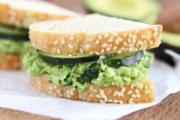 Edamame Avocado Salad Sandwich