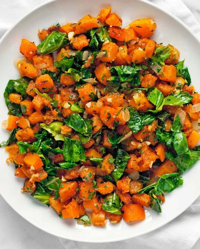 Sautéed Butternut Squash and Kale