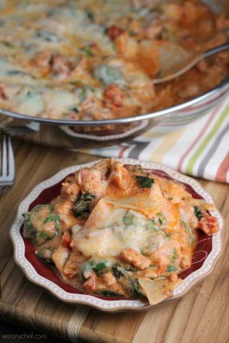 Skillet Sausage Lasagna