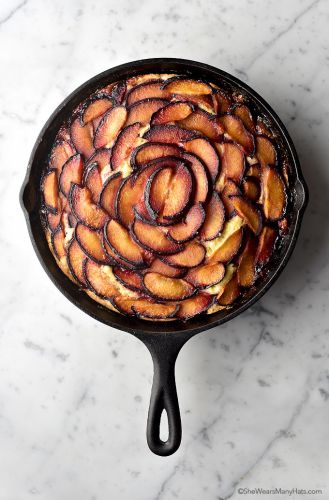 Plum Skillet Cake