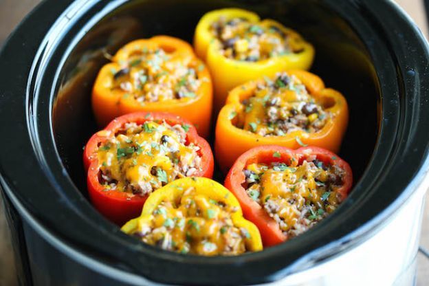 Slow Cooker Stuffed Peppers