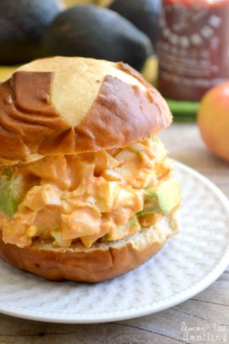 Skinny Sriracha egg salad