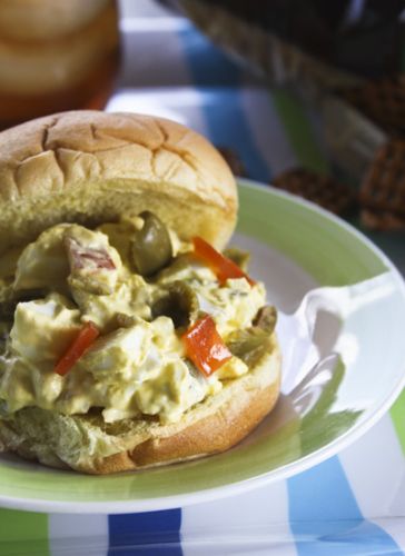 Egg and Olive Salad Sandwich