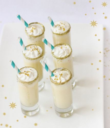 Set out festive eggnog shooters