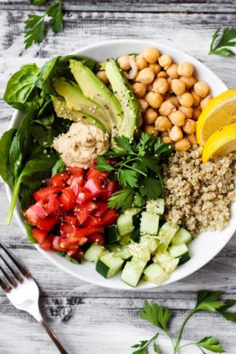 GREEK QUINOA BUDDHA BOWL