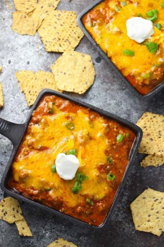 Cheesy enchilada dip