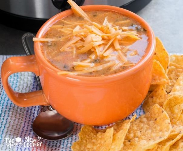 SLOW COOKER CHICKEN ENCHILADA SOUP