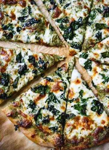 Kale Pesto Pizza