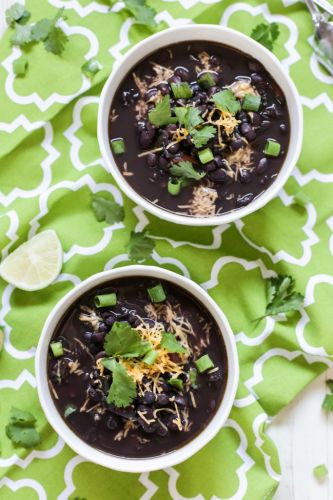 7-Ingredient Crock-pot Black Bean Soup