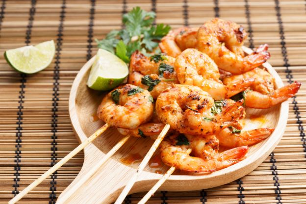 Sriracha Shrimp Skewers