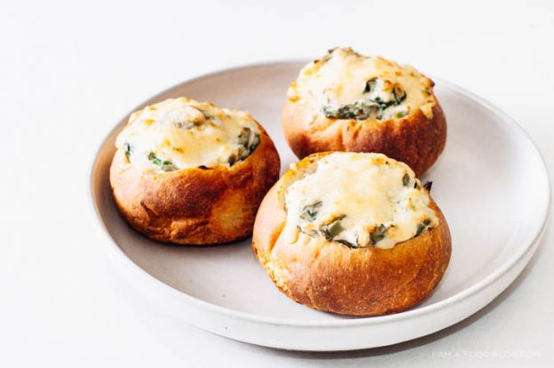 Mini Baked Jalapeno Spinach Dip