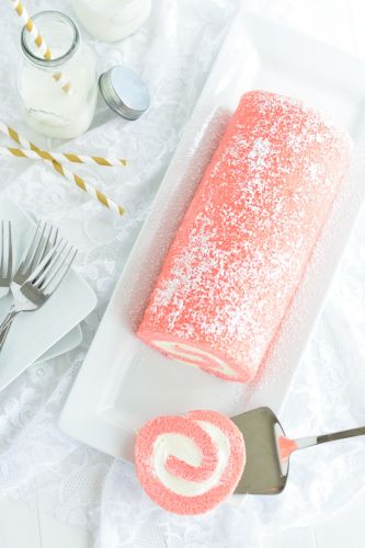 Pink Velvet Swiss Roll