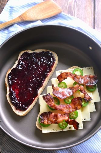 Blackberry Bacon Grilled Cheese