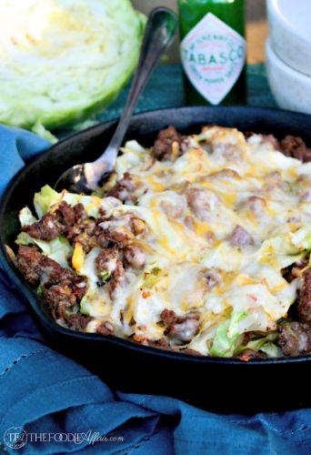 Tex Mex Cabbage Beef Skillet