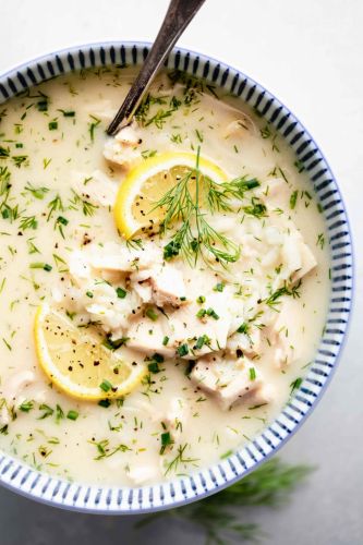 Avgolemono Soup (Lemon Chicken Soup with Dill)