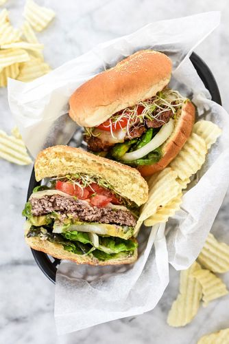 California-Style Bison Burger