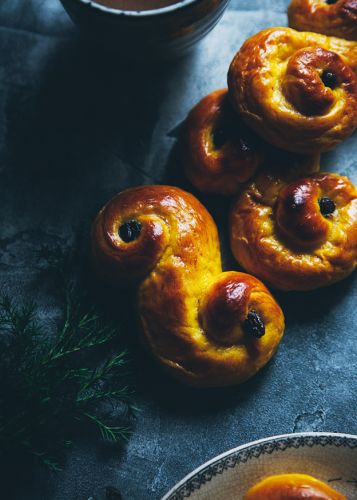 Lussekatter (Saint Lucia Buns) - Sweden