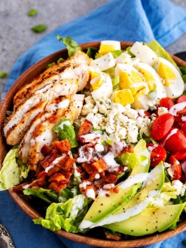 Keto Cobb Salad with Homemade Ranch Dressing