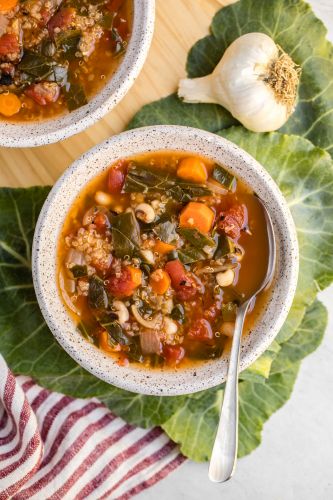 Smoky Black Eyed Pea Soup with Quinoa