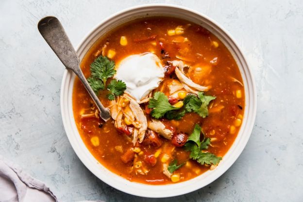 5-Ingredient Chicken Tortilla Soup