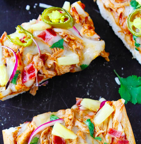 BBQ Chicken French Bread Pizza