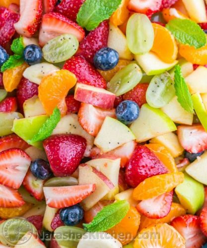 Fruit Salad With Orange Poppy Syrup