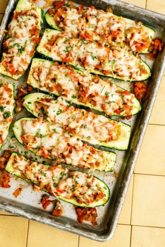 Stuffed Zucchini Boats