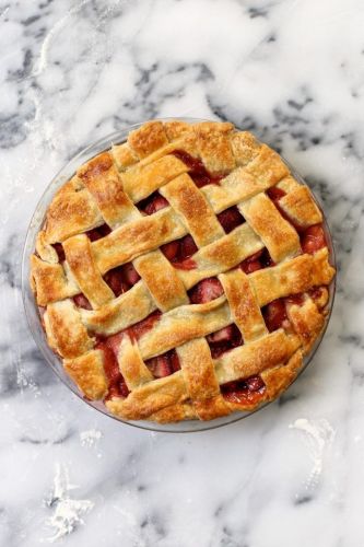 Strawberry Lattice Pie