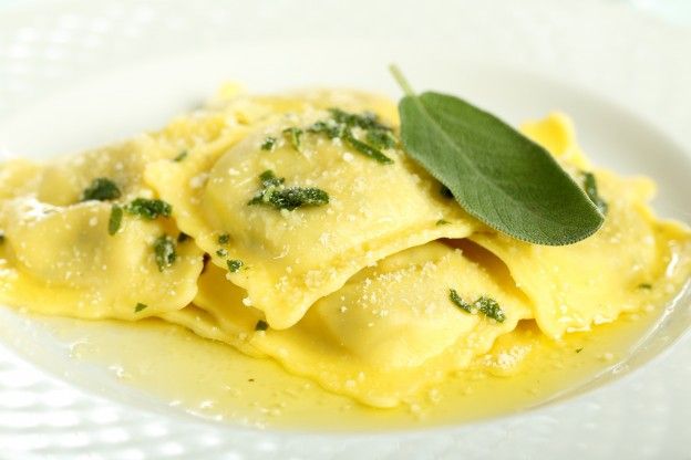 Homemade ravioli