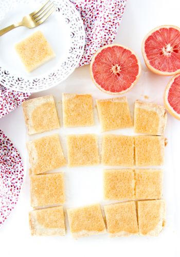 Grapefruit Curd Shortbread