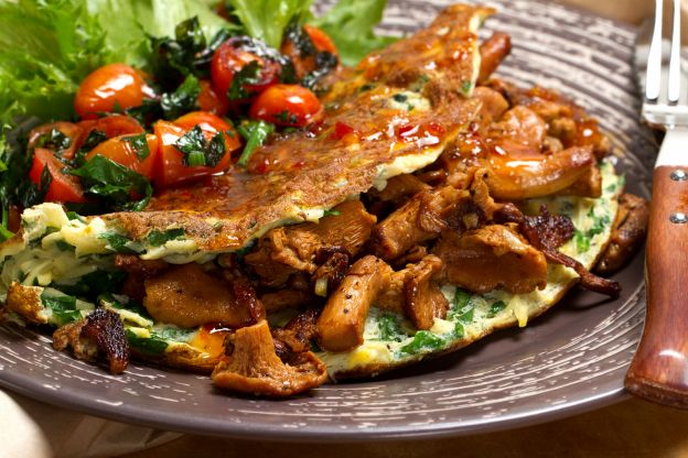 Chanterelle Mushroom Omelette