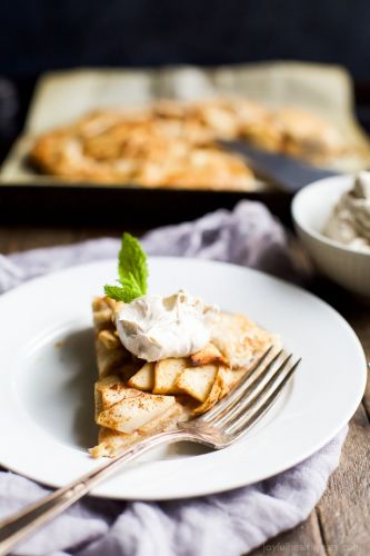 Cardamom Apple Galette with Maple Mascarpone